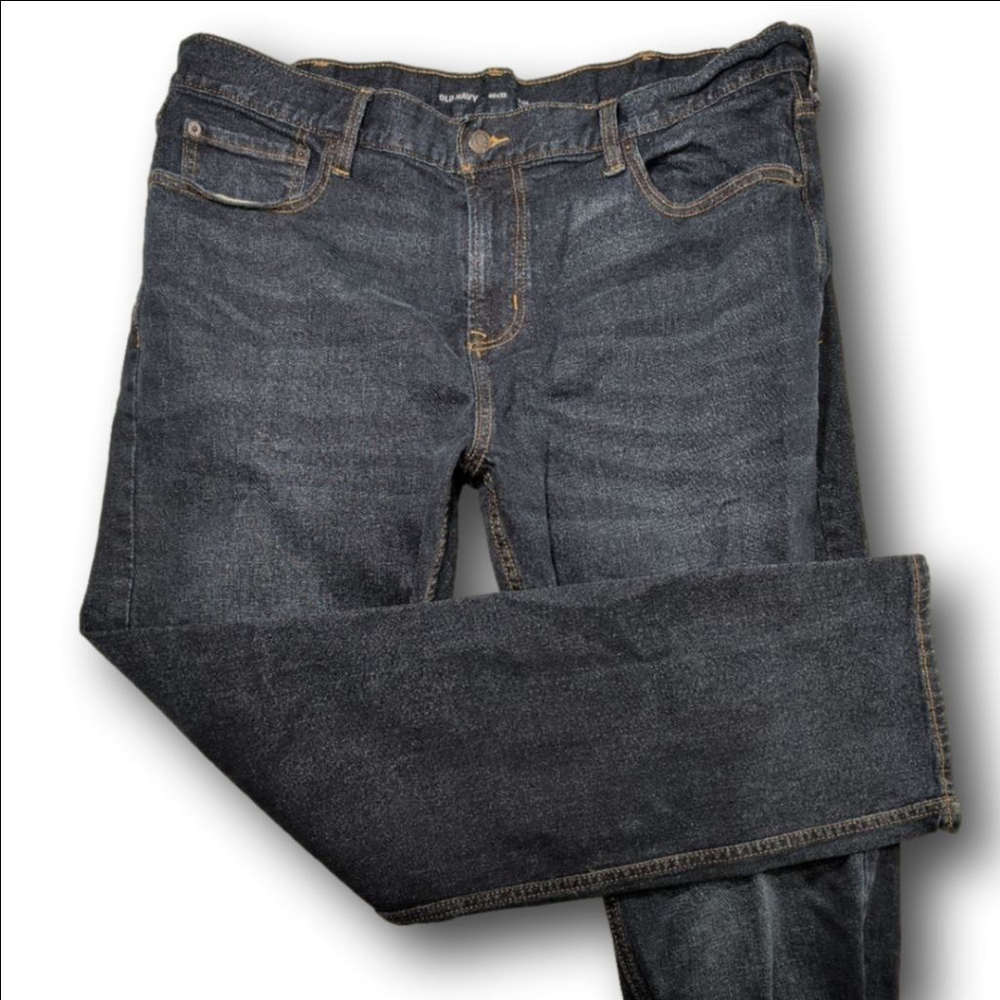 Men's Old Navy Blue Slim Built-In Flex Jeans Waist 40